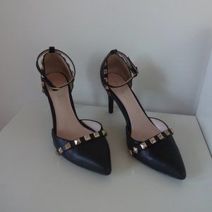 2 x 20 Aldo golden studs heels
